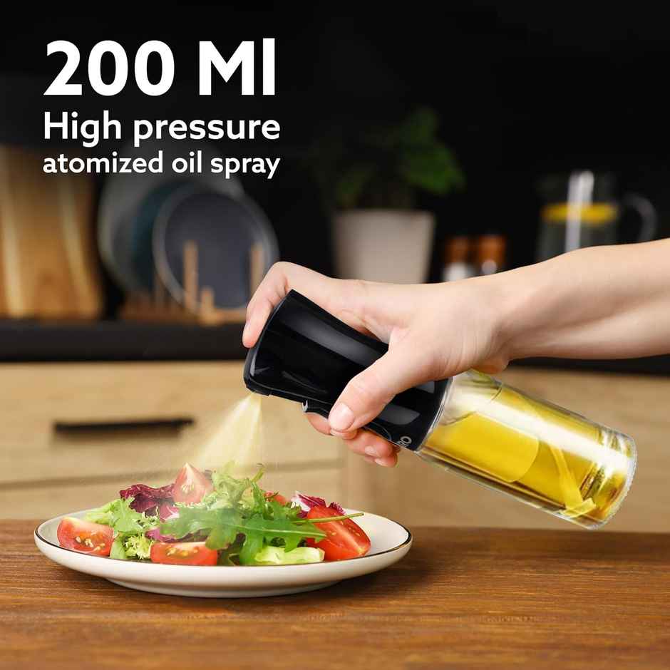 AGARO Elegant Oil Sprayer for Cooking, 200 ml, Glass Body