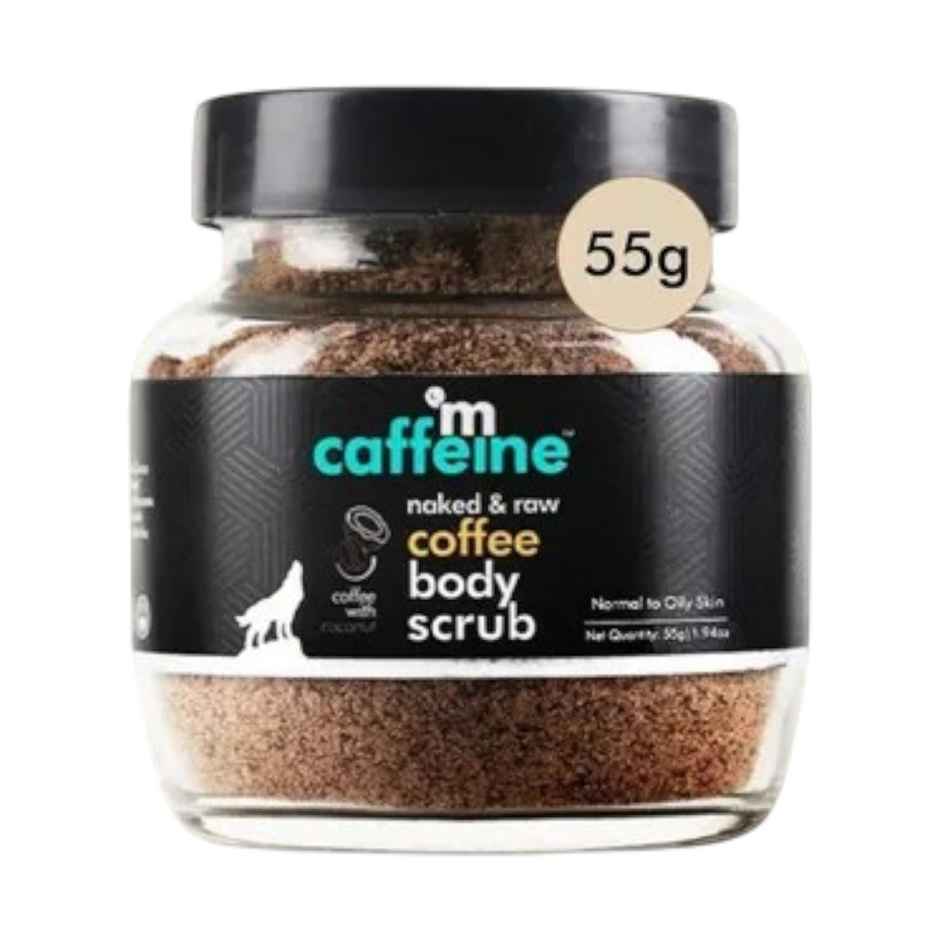 Mcaffeine Naked & Raw Coffee Body Scrub(55gms) & Mcaffeine Naked Detox Green Tea Face Wash(100ml) Combo