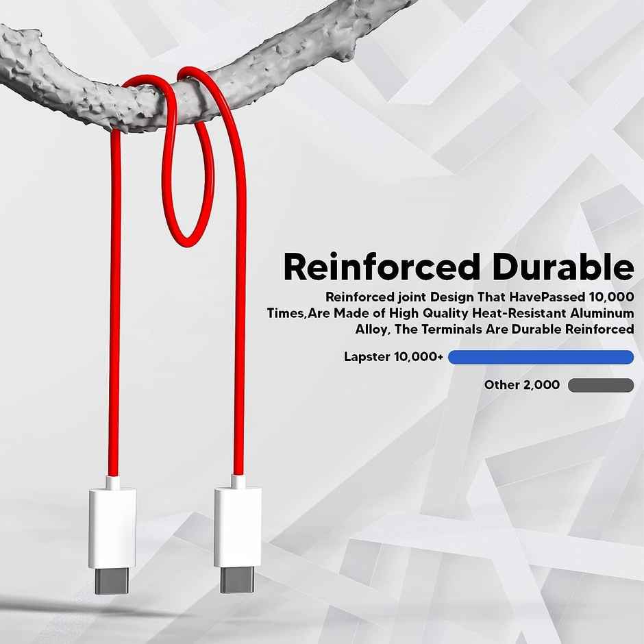 Ailkin SuperVooc C to C Dash Cable for Oneplus |1M| Red