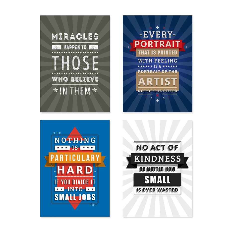 Paper Plane Design Wall Posters For Office Decor | Set of 10 | Size | 12 Inch x 18 Inch | D29