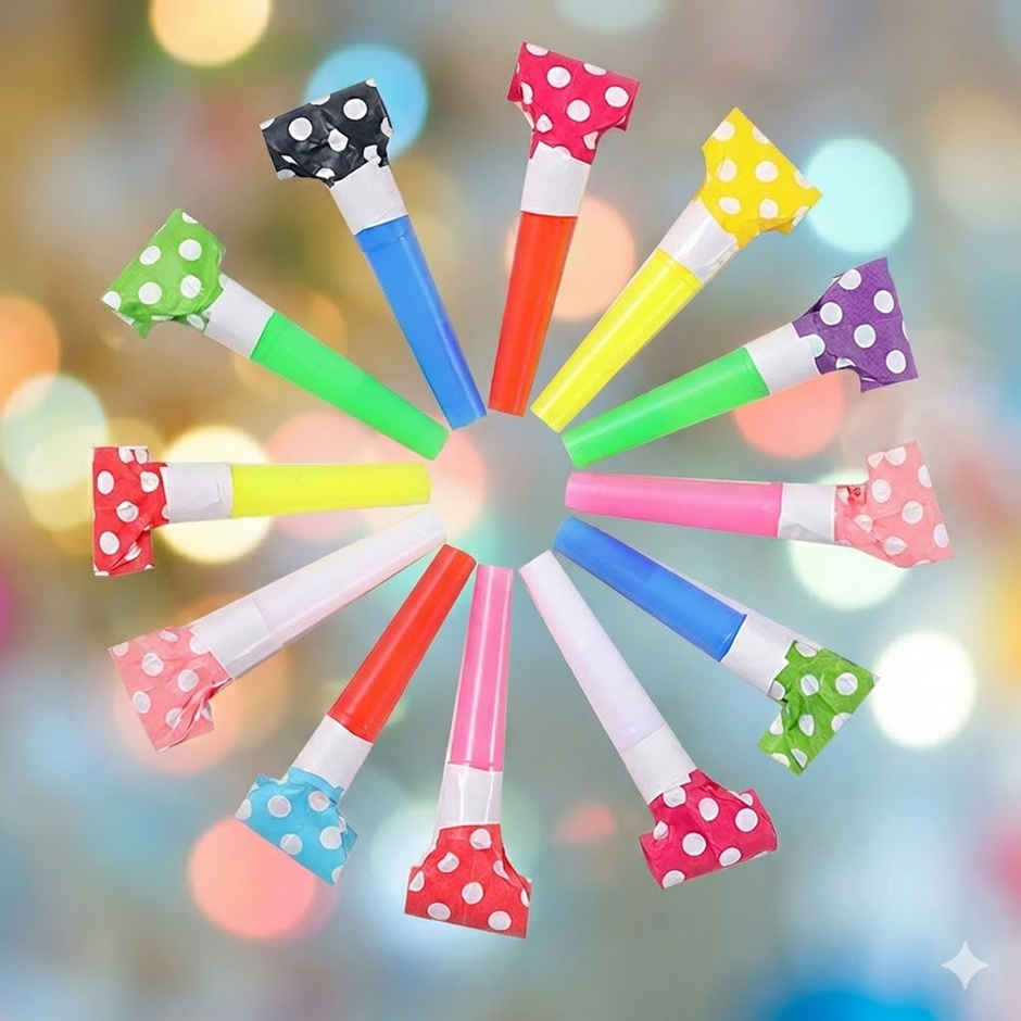 Hooters Whistles For Party | Assorted Color | Holi Special | Party Propz