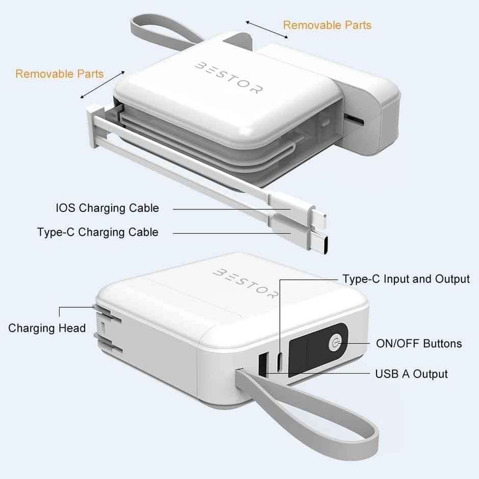 Bestor 10000 mAh 23 W Ultra Compact Pocket Size Power Bank