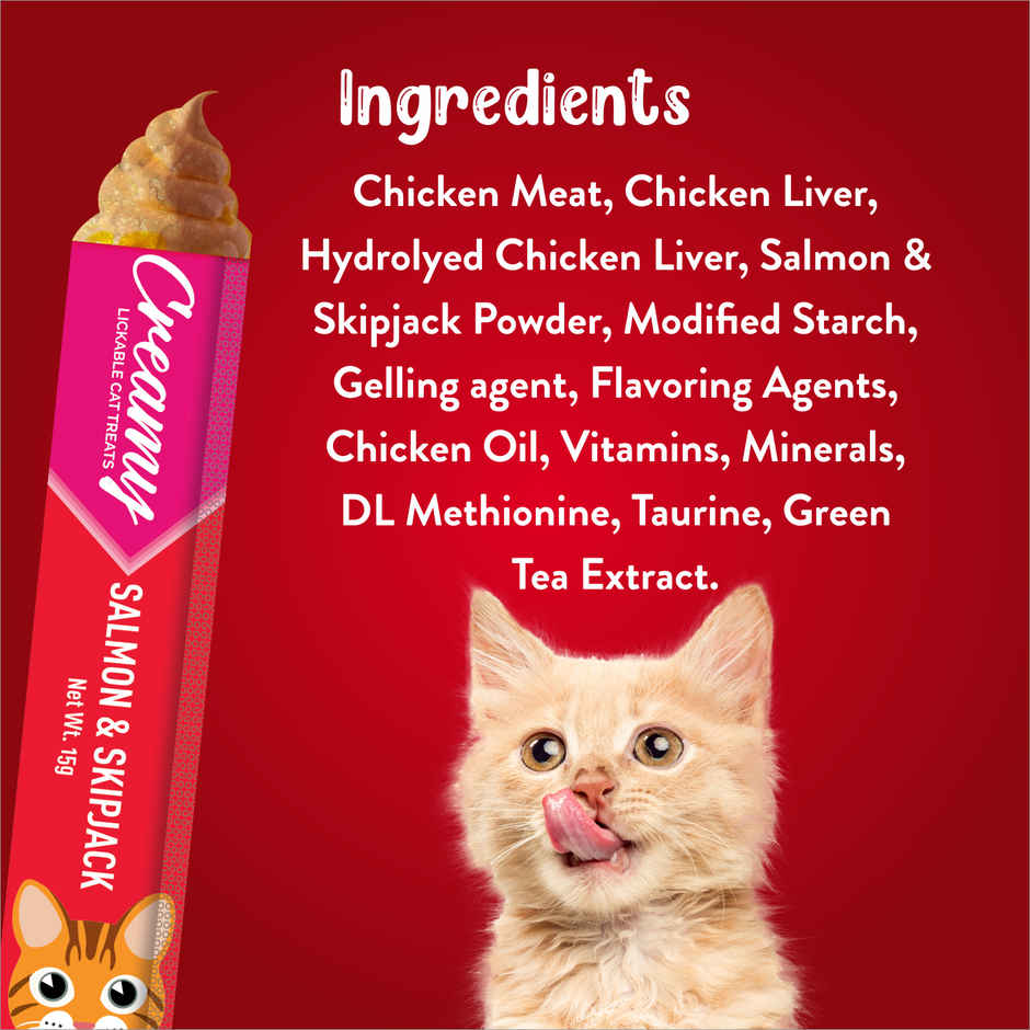 Drools Creamy Lickable Cat Treat - Salmon & Skipjack