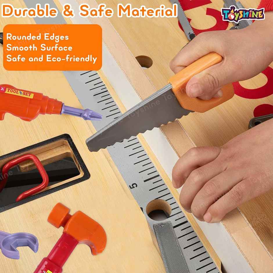 Toyshine Diy Portable Tool Set Toy With Briefcase, Accessories