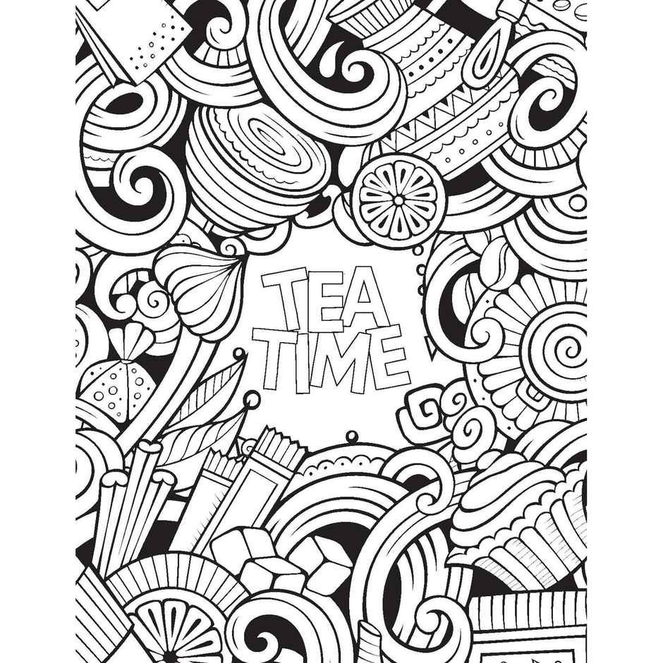 Creative Doodle Colouring Patterns | Coloring Book For Adults | Art Therapy Relaxing Colouring Book
