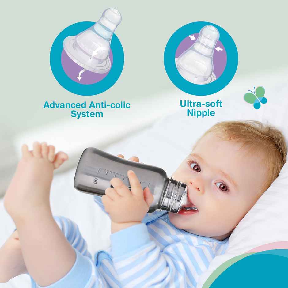 Vega Baby & Mom Steel Feeding Bottle | 240 ml | Regular Neck | Bpa Free | Vbfb4-06