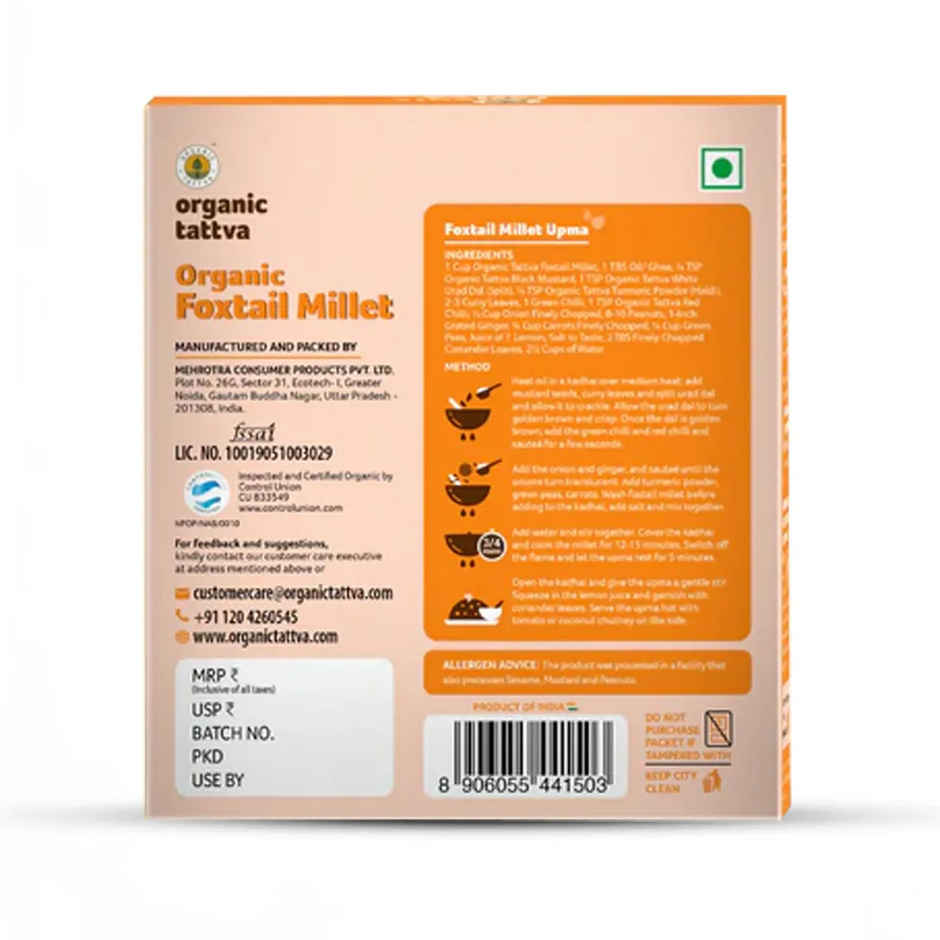 Organic Tattva Foxtail Millet | Cholesterol-free