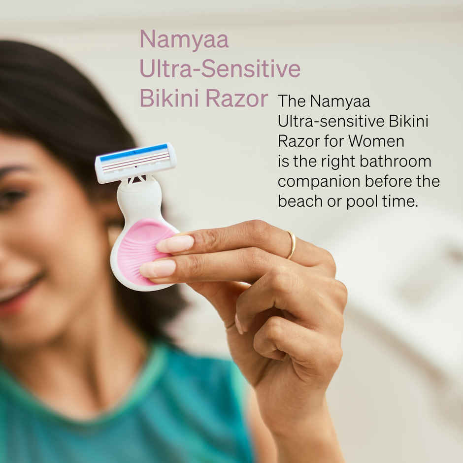Namyaa Ultra Sensitive Bikini Razor For Women | 3 Blade Precision