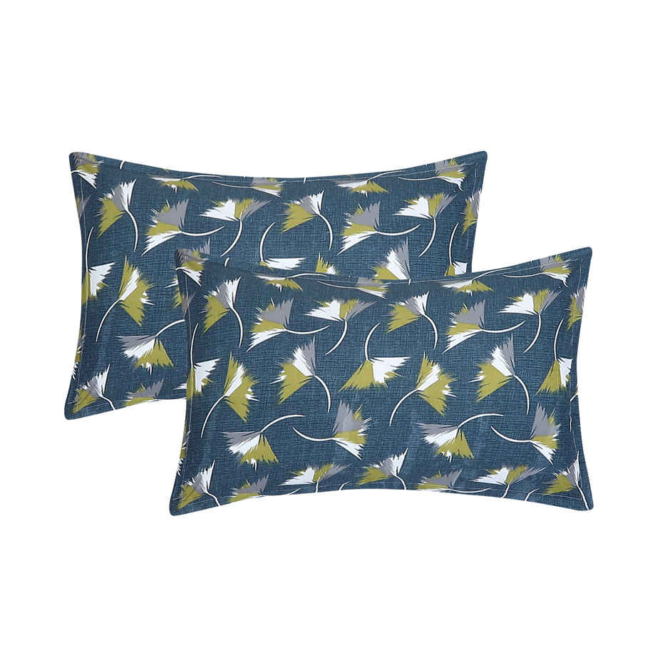 Status Double Microfibre Floral Bedsheet | Teal | 87 x 94 in