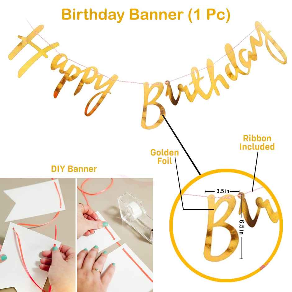 Birthday Decoration Kit | Balloons For Birthday Decorations | Pack Of 41 | Blue | Party Propz