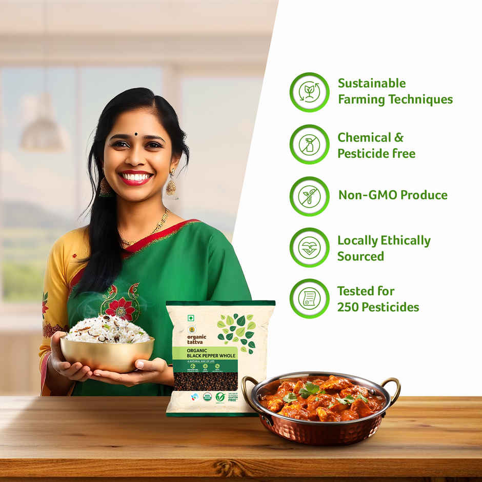 Organic Tattva Black Pepper Whole