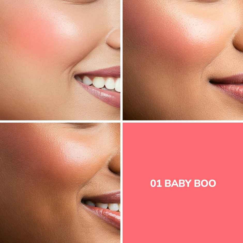 Mila Beaute Pookie Serum Blush | Soft Matte | Highly Pigmented | No Dryness | Baby Boo