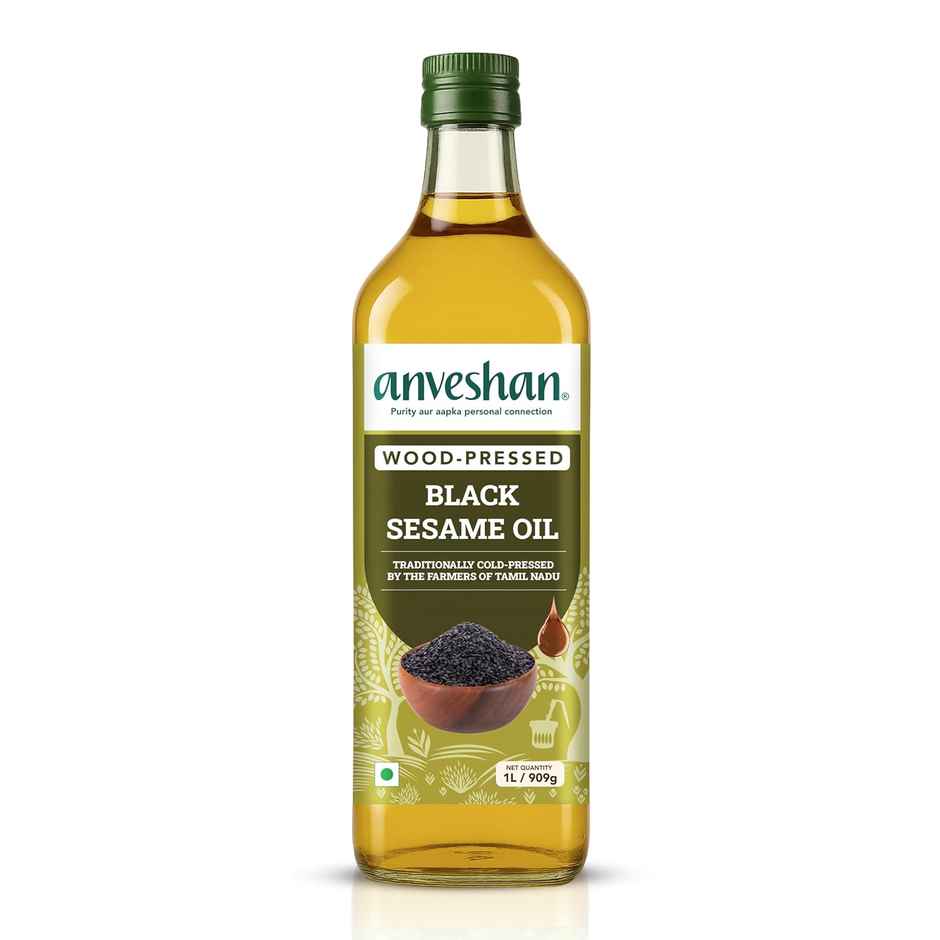 Anveshan Black Sesame (Til-Gingelly) Wood Cold Pressed Oil