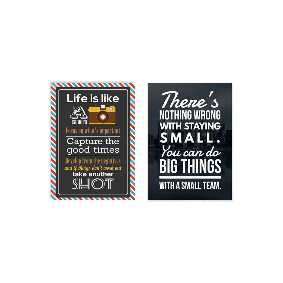 Paper Plane Design Wall Posters For Office Decor | Set of 10 | Size | 12 Inch x 18 Inch | D33