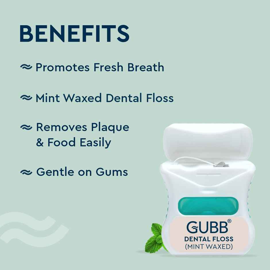 GUBB 50M Mint Waxed Dental Floss