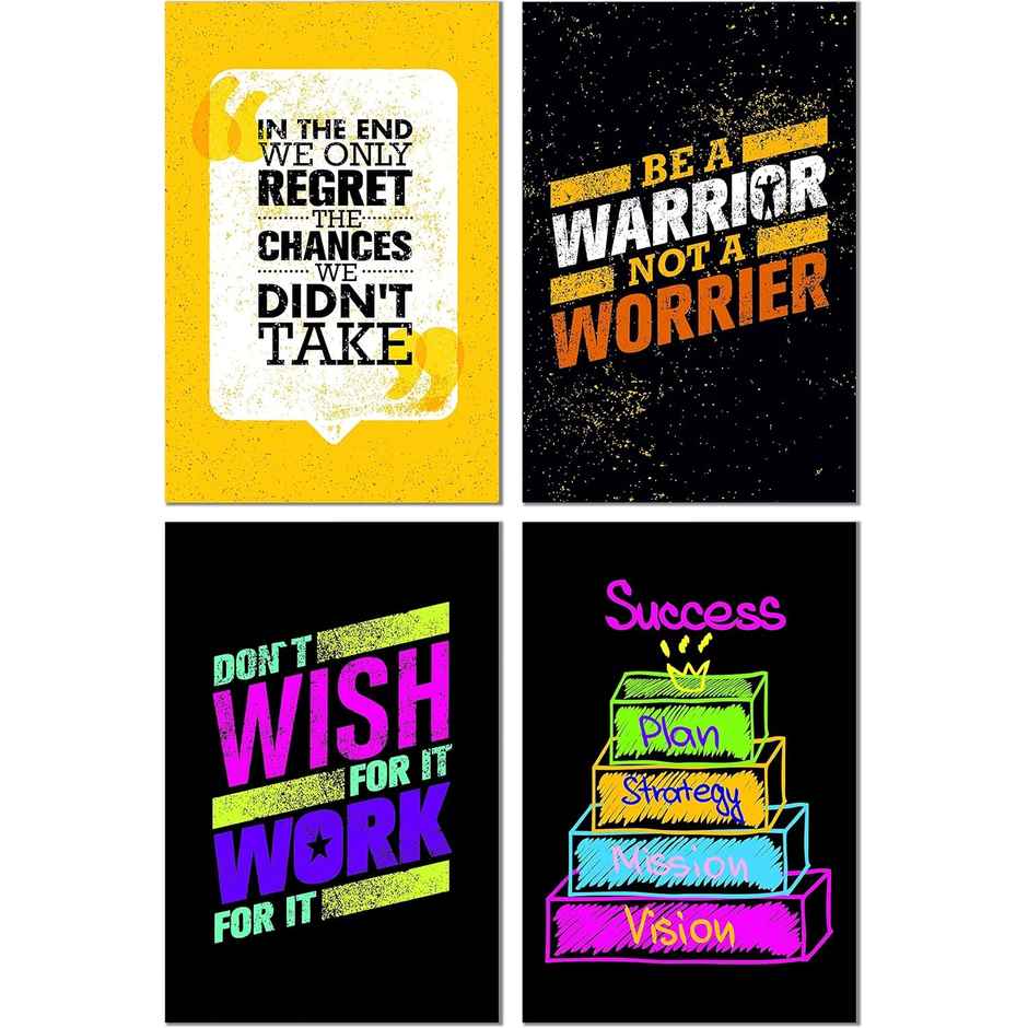 Paper Plane Design Wall Posters For Office Decor | Set of 10 | Size | 12 Inch x 18 Inch | D70