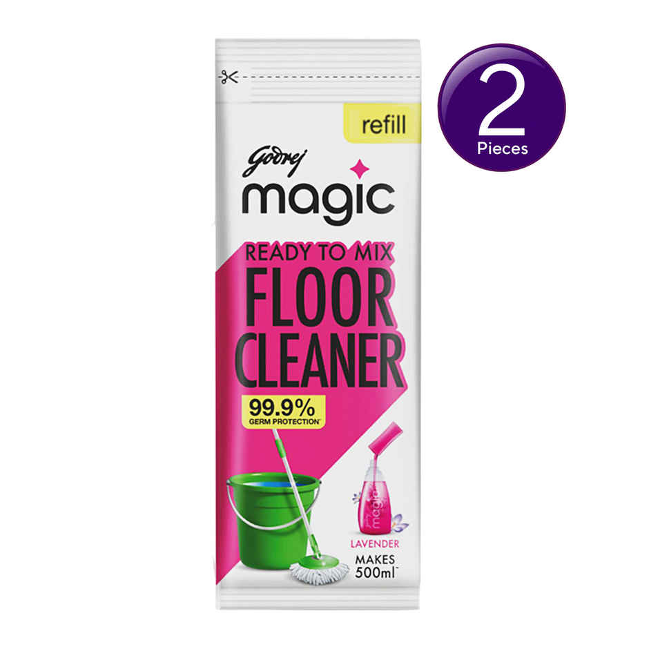 Godrej Magic Lavender Ready To Mix Floor Cleaner Refill Pack Combo