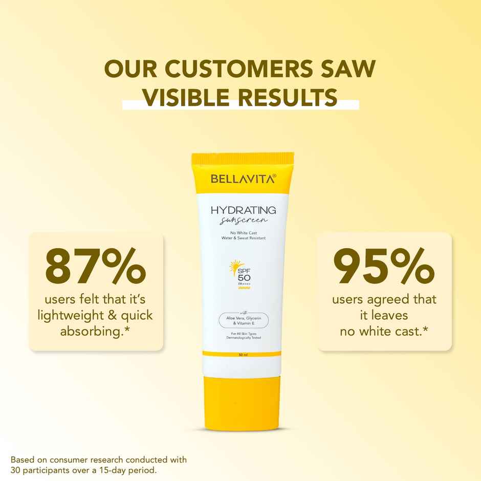 Bella Vita Sunscreen Spf 50 Pa +++ Broad Spectrum All Skin Types