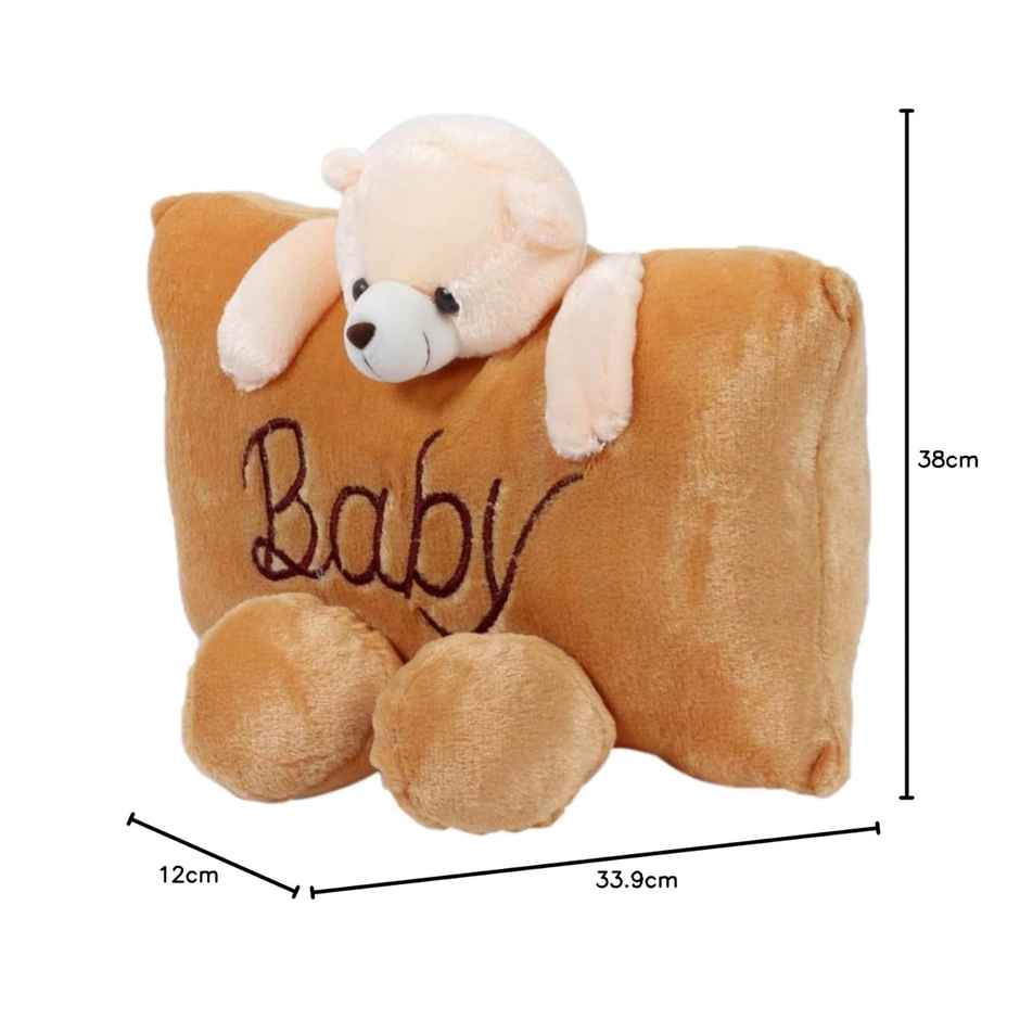 DearJoy Cute Teddy Bear Pillow - Brown