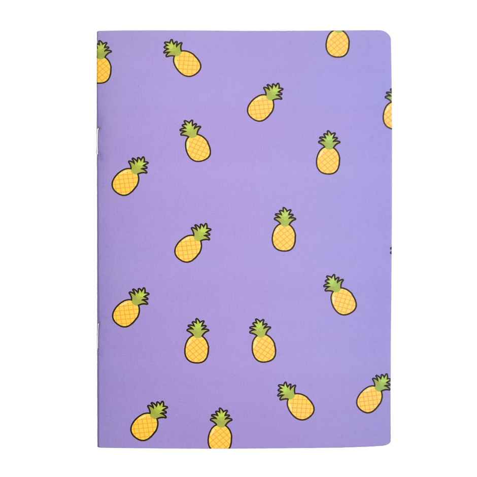 Papboo A5 Unruled Set Of 4 Notebooks, 80 Gsm Paper (240 Pages, 21 x 15 cm, Fruits)