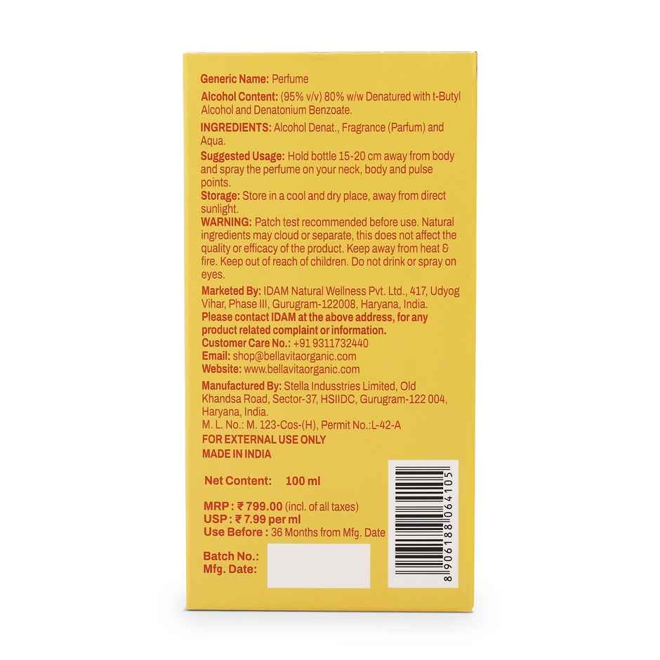 Bella Vita Mango Gourmet Collection Edp Unisex Perfume For Men And Women 100 ml