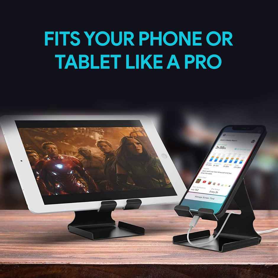 Amkette Metal Phone Stand-Black