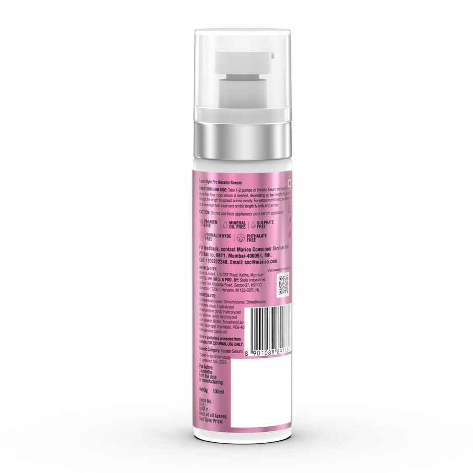 Livon Style Pro Keratin Serum 10X Stronger & Smoother Hair Keratin & Biotin