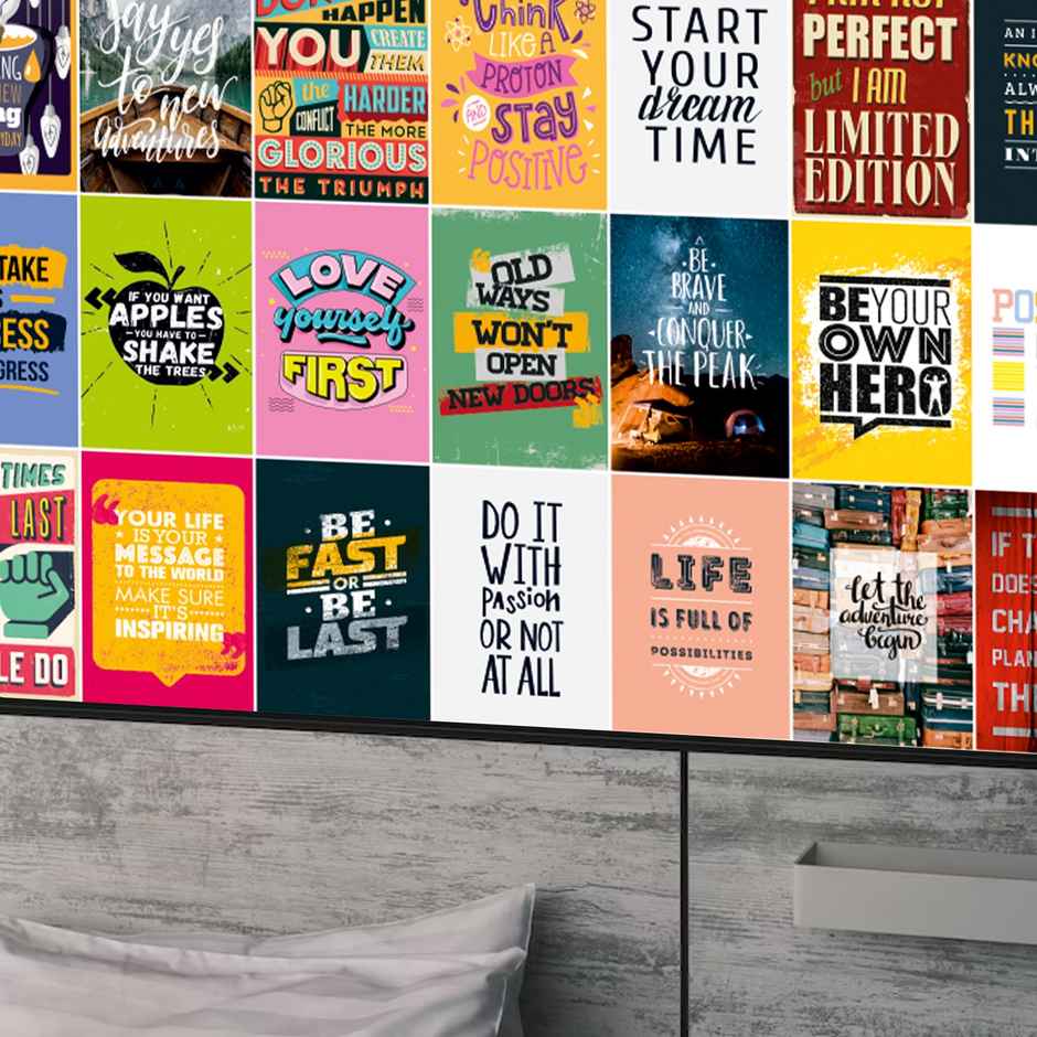 Paper Plane Design Motivational Wall Posters Collage | Set of 120 | (4 Inch x 6 Inch) D1