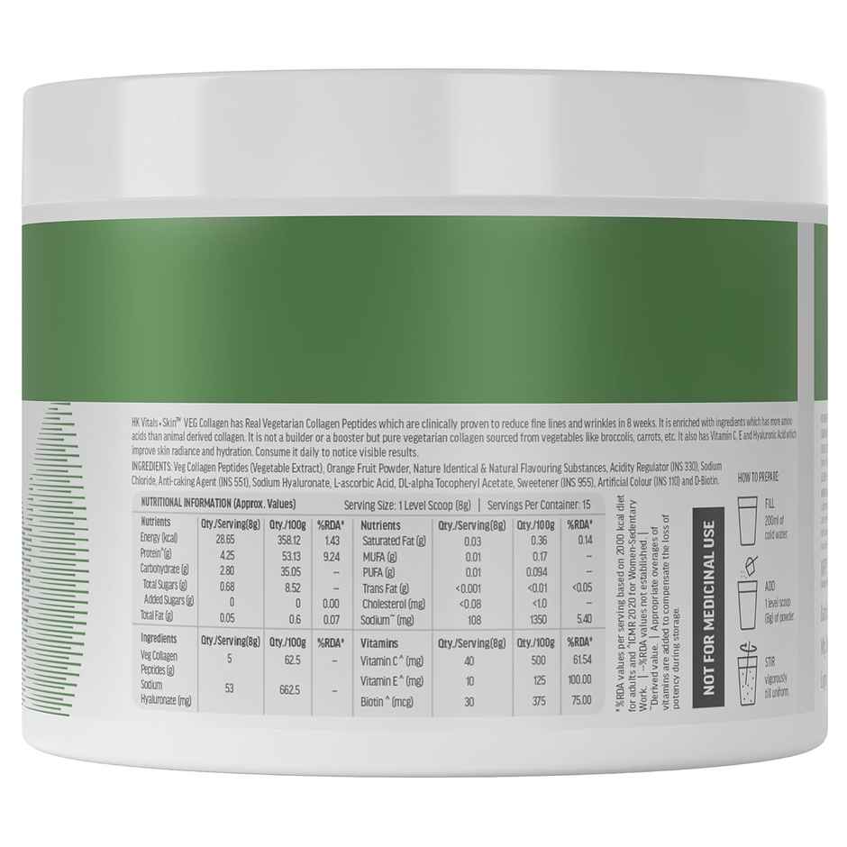 hk vitals Veg Collagen Supplement Orange 120g