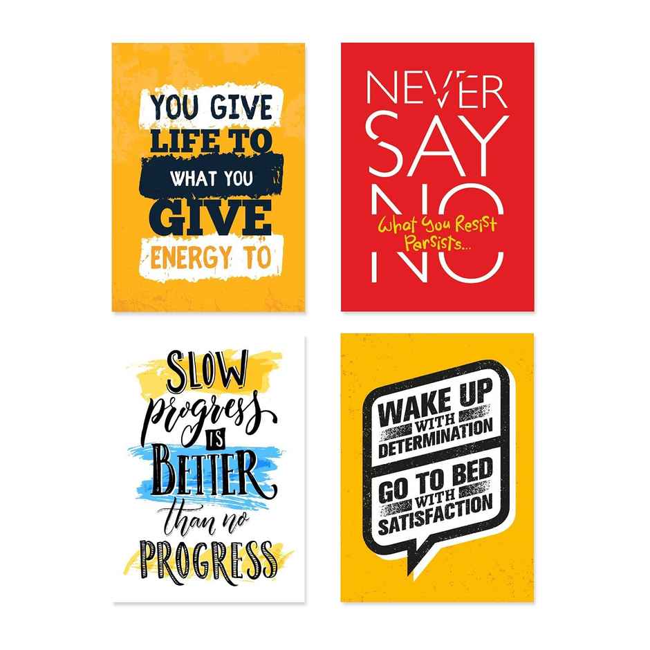 Paper Plane Design Wall Posters For Office Decor | Set of 10 | Size | 12 Inch x 18 Inch | D39