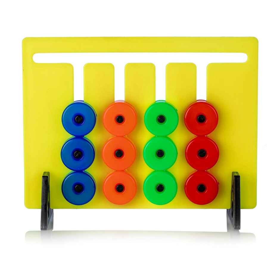 Fablue Montessori Slide And Learn Puzzle Game Toy - Brain Game for Kids - Multicolor