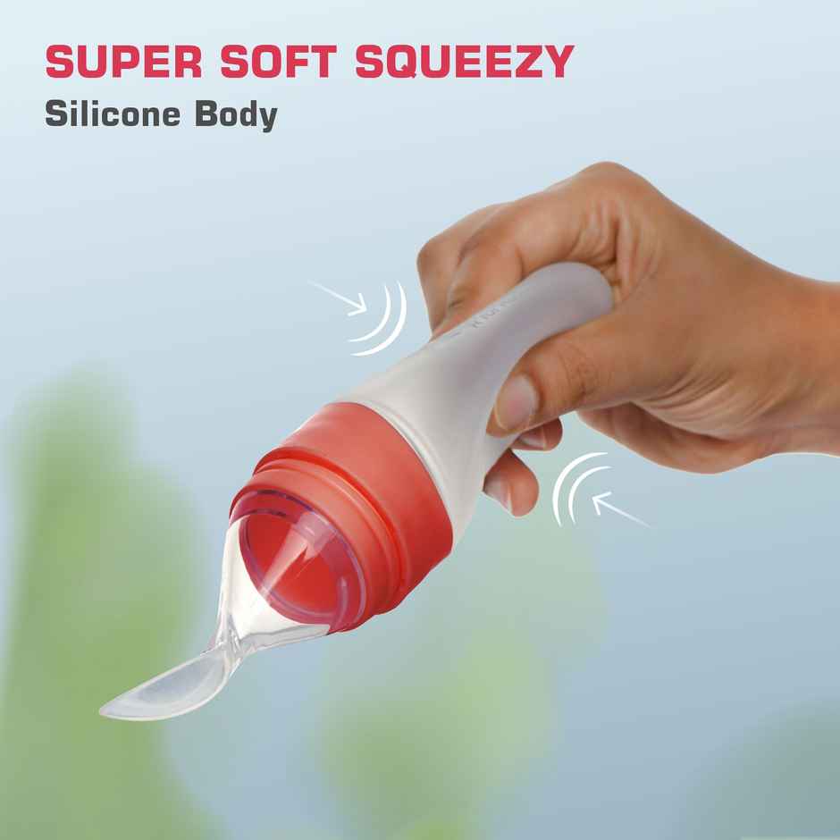 R for Rabbit Premium First Feed Baby Feeding Spoon (Red)