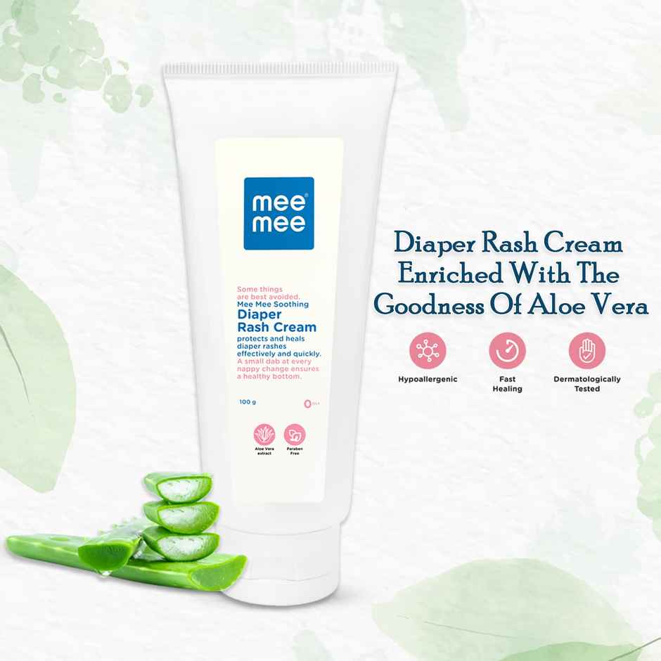 Mee Mee Baby Nappy Cream | Natural Diaper Rash Cream | Treats and Prevents Diaper Rash - 100 gm