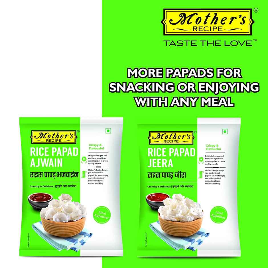 Mother's Recipe Rice Papad Ajwain Combo