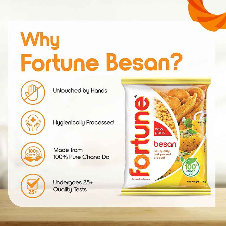 Fortune Besan(1kg) & Nescafe Classic Instant Coffee Powder Pouch(45gms) Combo