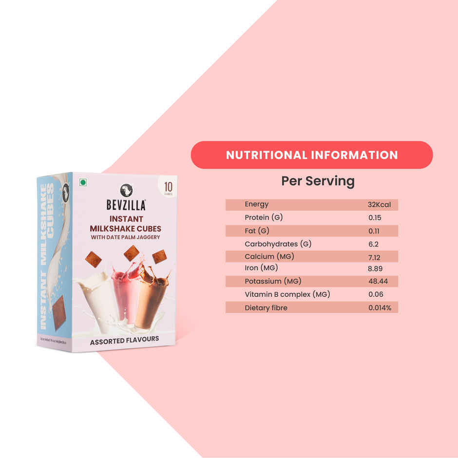 Bevzilla 10 Instant Milkshake Cubes |Assorted Flavours