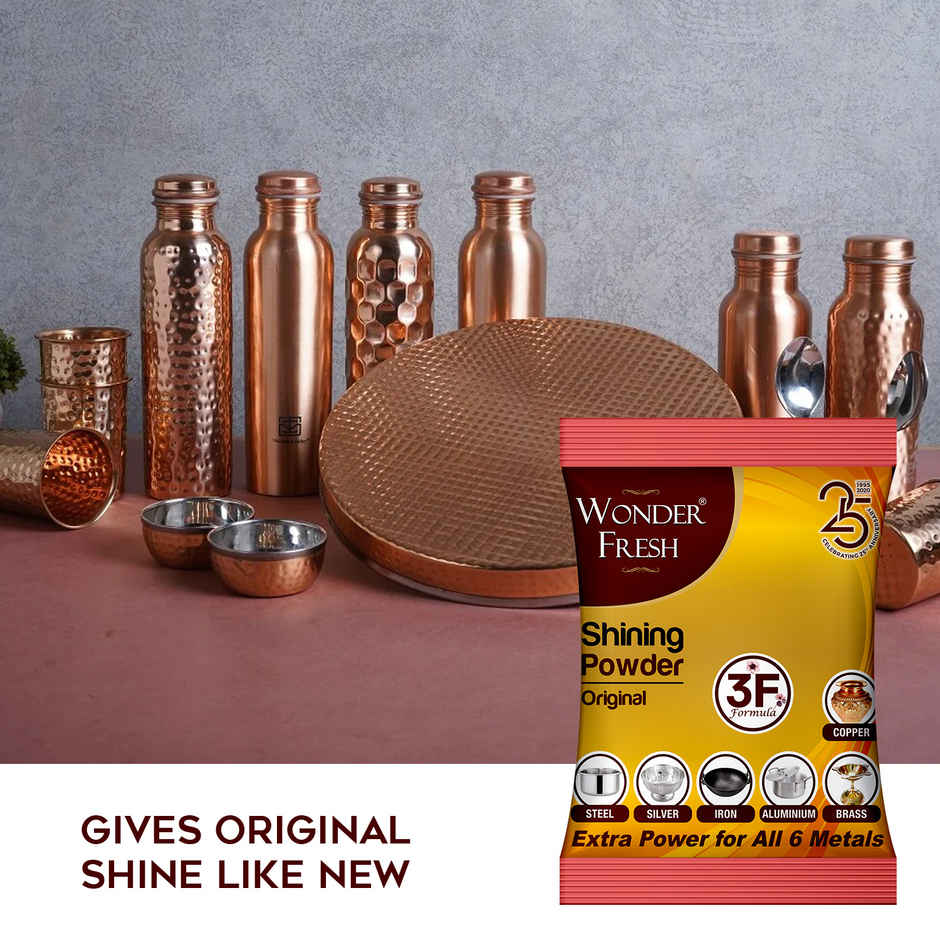 Wonder Fresh Shining Powder For Copper, Brass, Aluminium, Iron, Silver & Steel