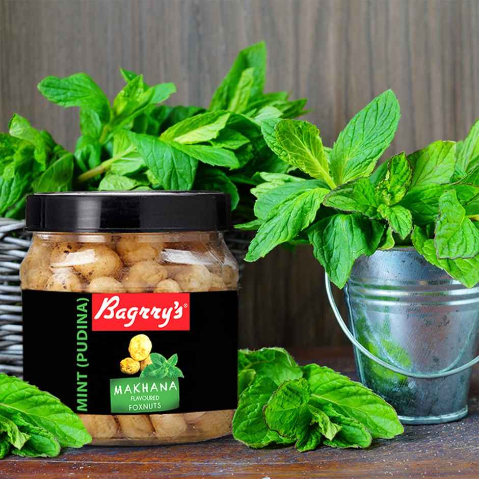 Bagrry's Makhana Foxnut Jar Mint & Pudhina Flavour