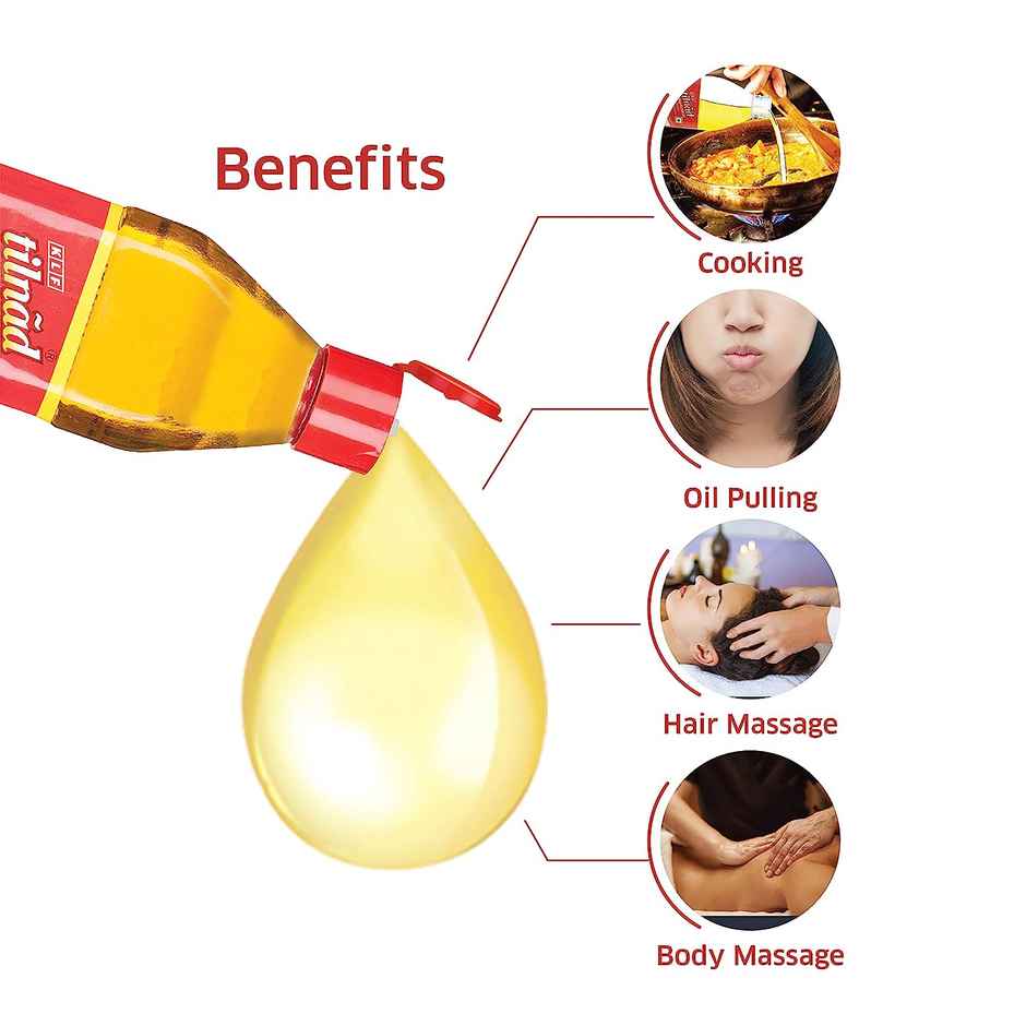 KLF Tilnad Pure Gingelly/Til Oil | Bottle