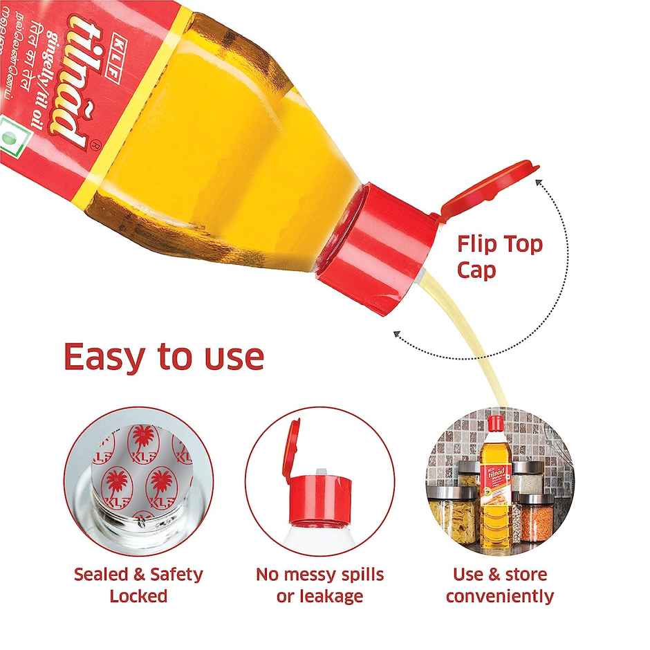 KLF Tilnad Pure Gingelly/Til Oil | Bottle