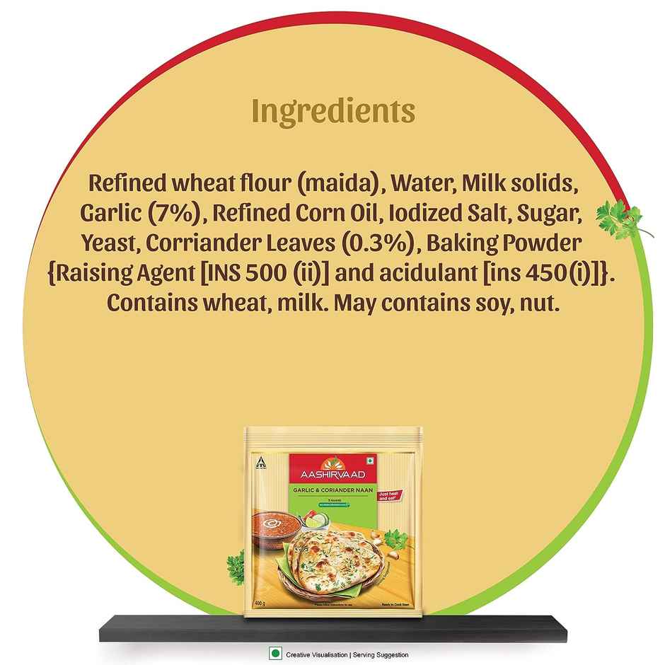 Aashirvaad Garlic and Coriander Naan