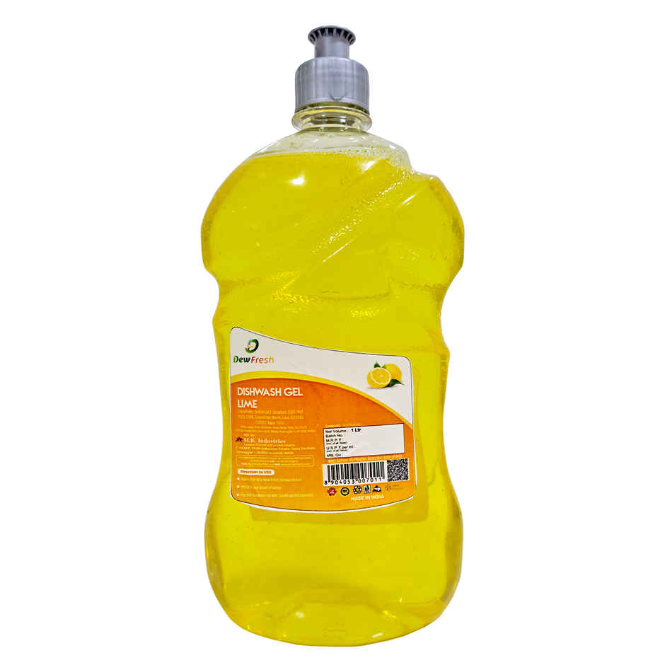 Dew Fresh Lime Dishwash Gel Liquid