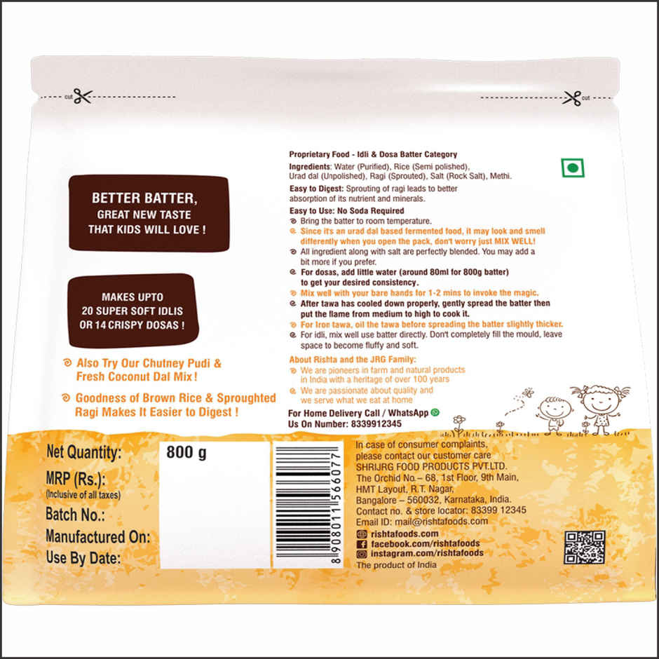 Rishta Multi Grain Idli Dosa Batter