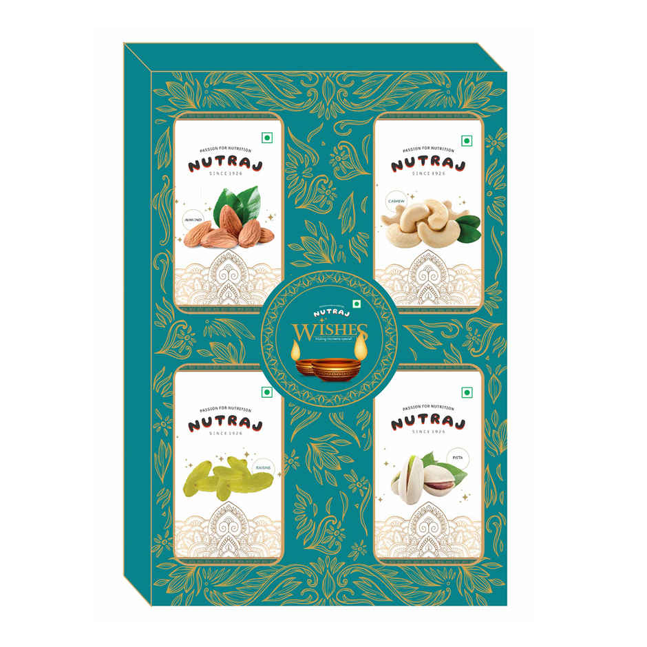 Nutraj Dry Fruit Gift Box Wishes Square Box