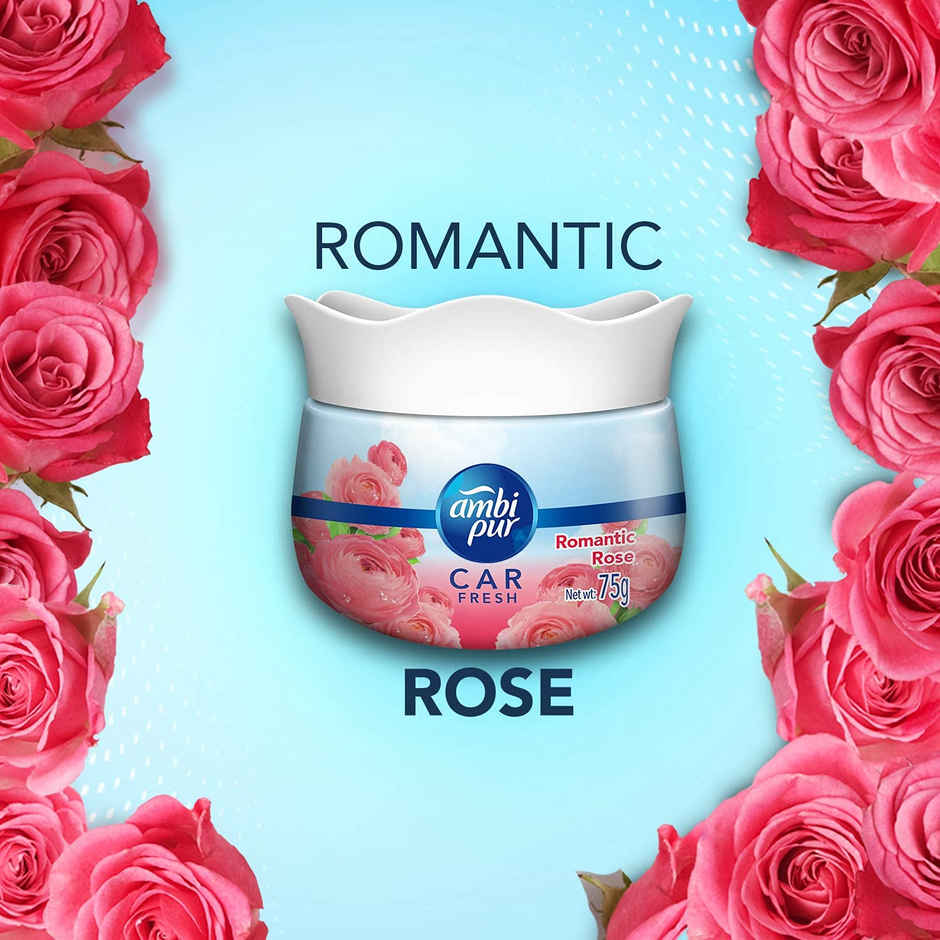 Ambipur Car Freshener Gel - Romantic Rose