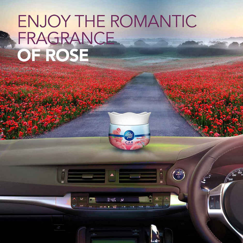 Ambipur Car Freshener Gel - Romantic Rose