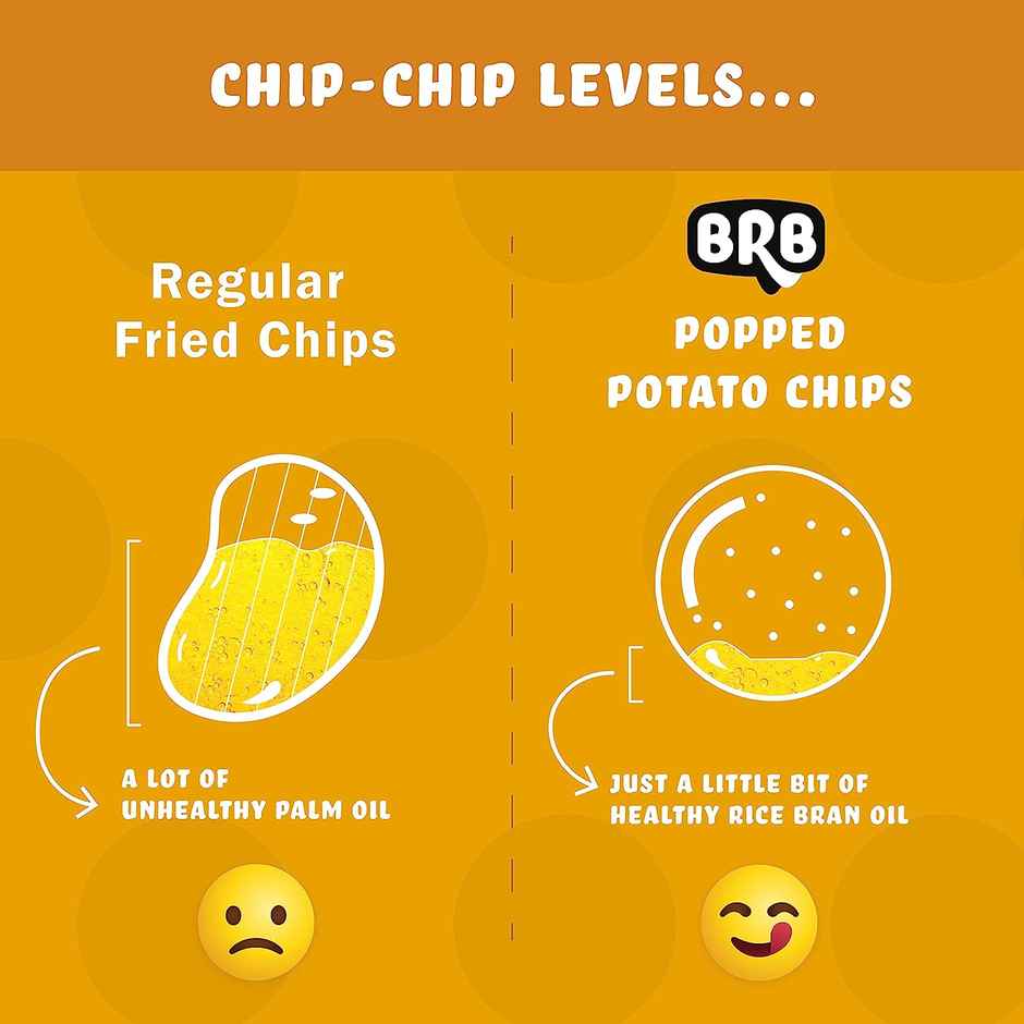 BRB Popped Potato Chips XXL Tub Pasta Cheese Flavour