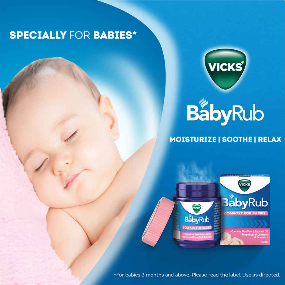Vicks Babyrub Soothing Vapor Ointment For Babies