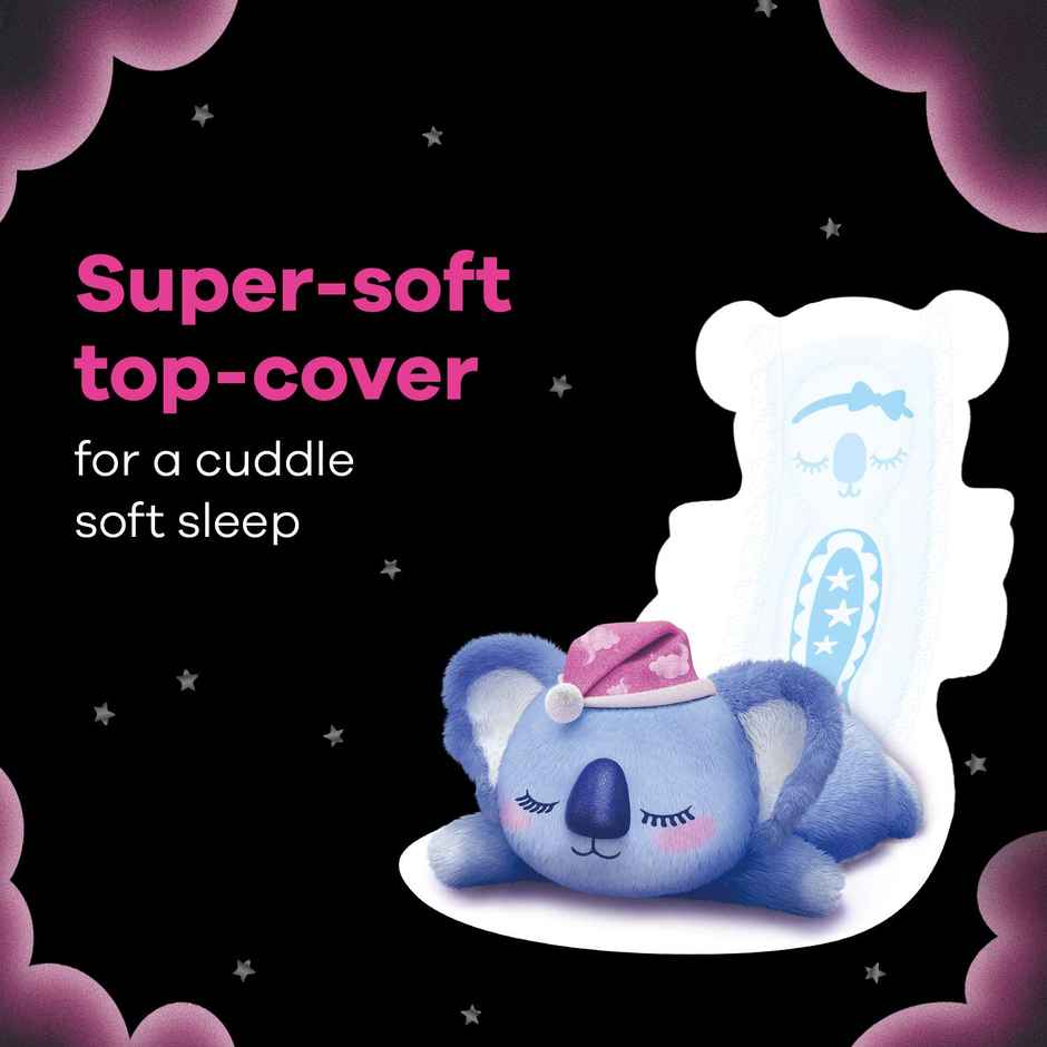 Whisper Bindazzz Nights 50 XXL Sanitary Pads, Upto 0% Leaks All Night Long Combo