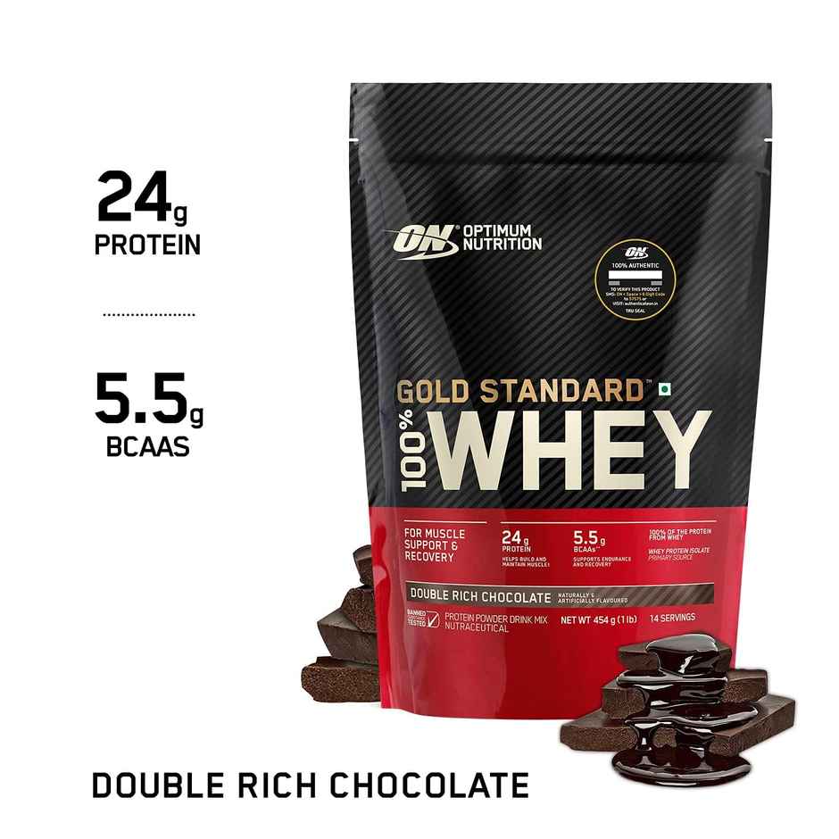 Optimum Nutrition (ON) Pure Whey Gold Standard Powder Double Rich Chocolate1 lb